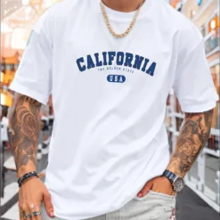 California USA Oversize T-Shirt - Classic Collegiate Style
