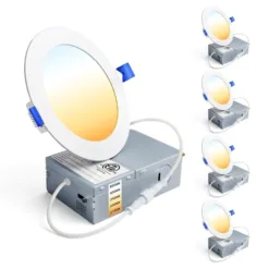 Ultra-Thin Recessed LED Ceiling Light (4-pack)