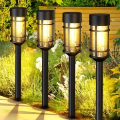 Solar Powered Garden Path Lights (8-pack)