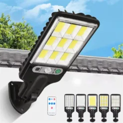 Solar Motion Sensor Security Wall Light